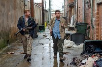 Michael Cudlitz as Abraham and Josh McDermitt as Dr. Eugene Porter - The Walking Dead _ Season 6, Episode 14 - Photo Credit: Gene Page/AMC