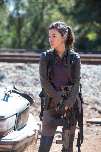 Christian Serratos as Rosita Espinosa - The Walking Dead _ Season 6, Episode 14 - Photo Credit: Gene Page/AMC